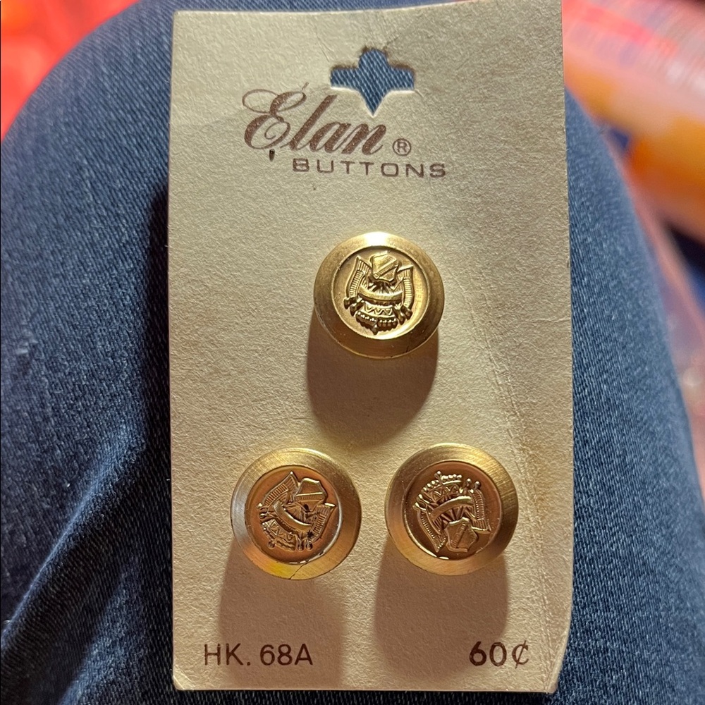 Elan Gold Decorative Buttons
